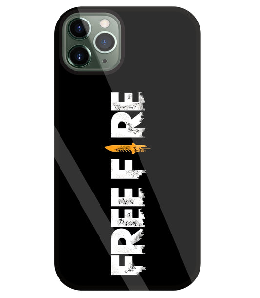 Free Fire Glass Case For Apple iPhone 11 Pro Max
