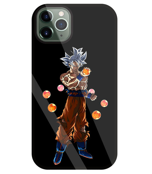Goku With Dragon Balls Glass Case For Apple iPhone 11 Pro Max
