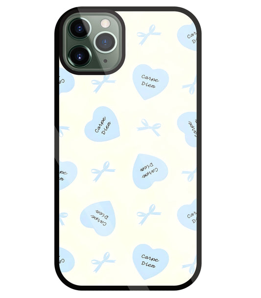Heart Carpe Diem Glass Case For Apple iPhone 11 Pro Max