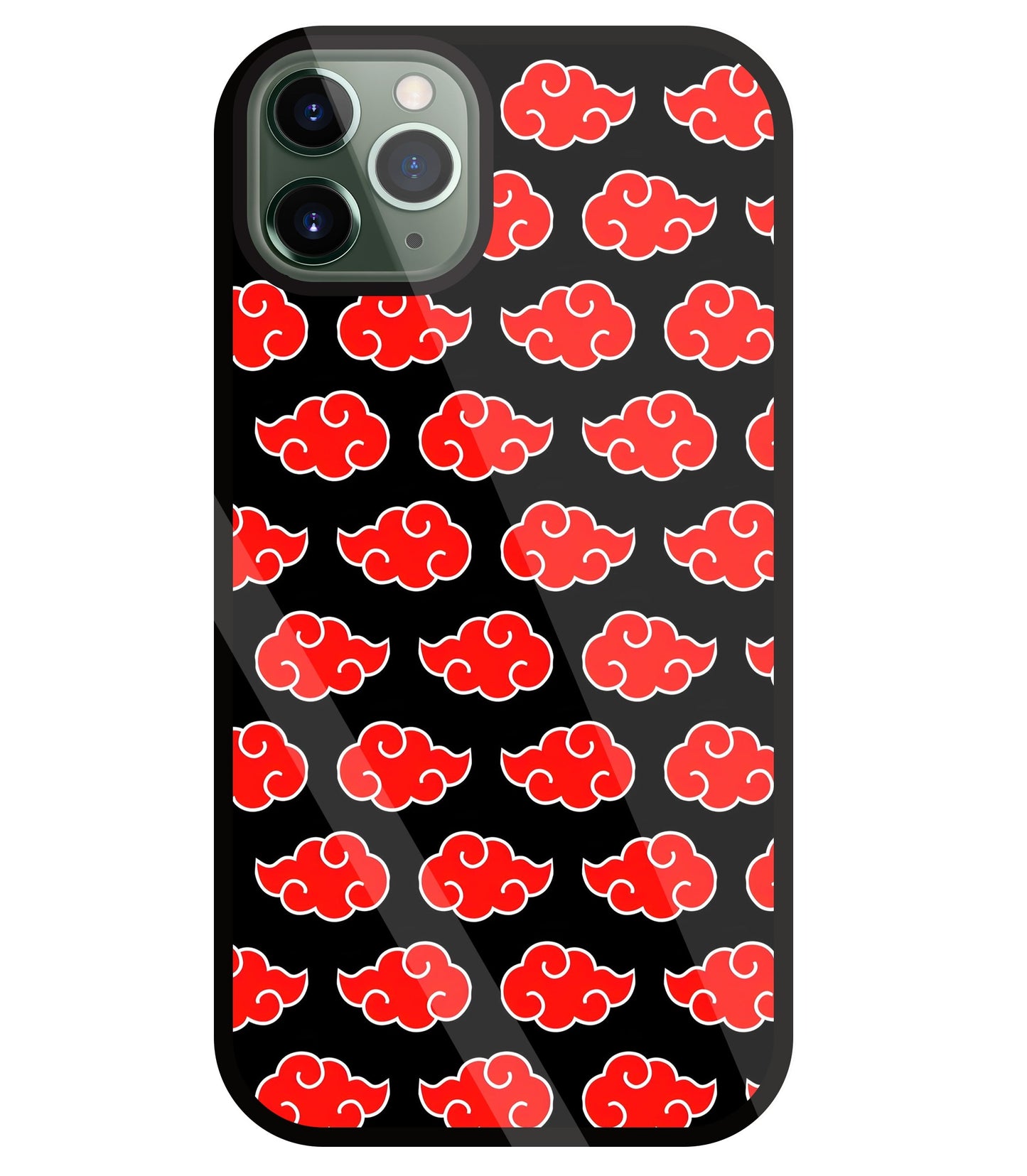 Japanese Clouds Seamless Pattern Glass Case For Apple iPhone 11 Pro Max