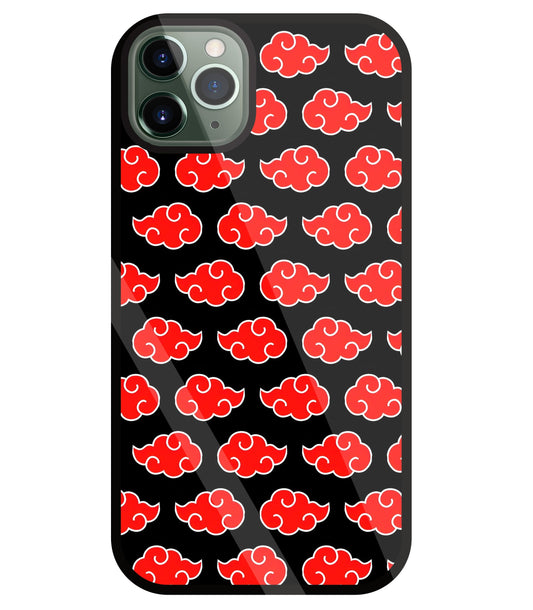 Japanese Clouds Seamless Pattern Glass Case For Apple iPhone 11 Pro Max