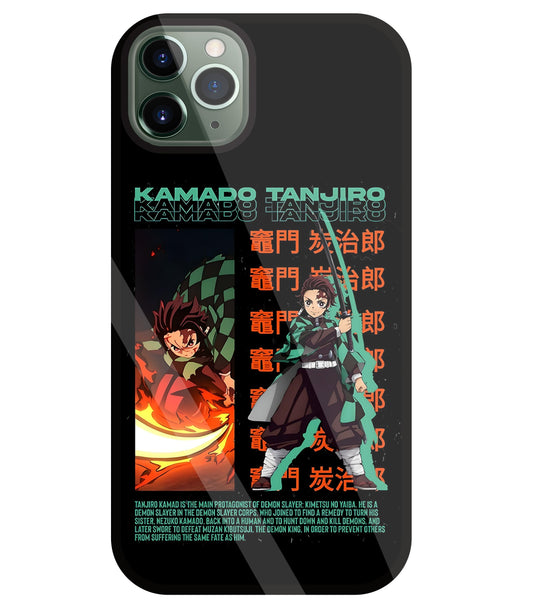 Kamado Tanjiro Glass Case For Apple iPhone 11 Pro Max
