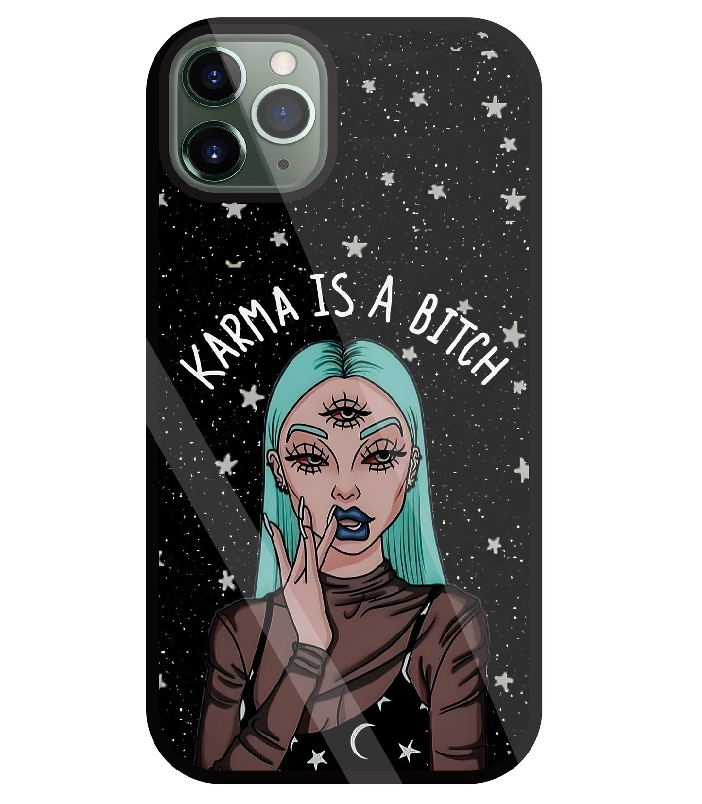 Karma Is A Bitch Glass Case For Apple iPhone 11 Pro Max