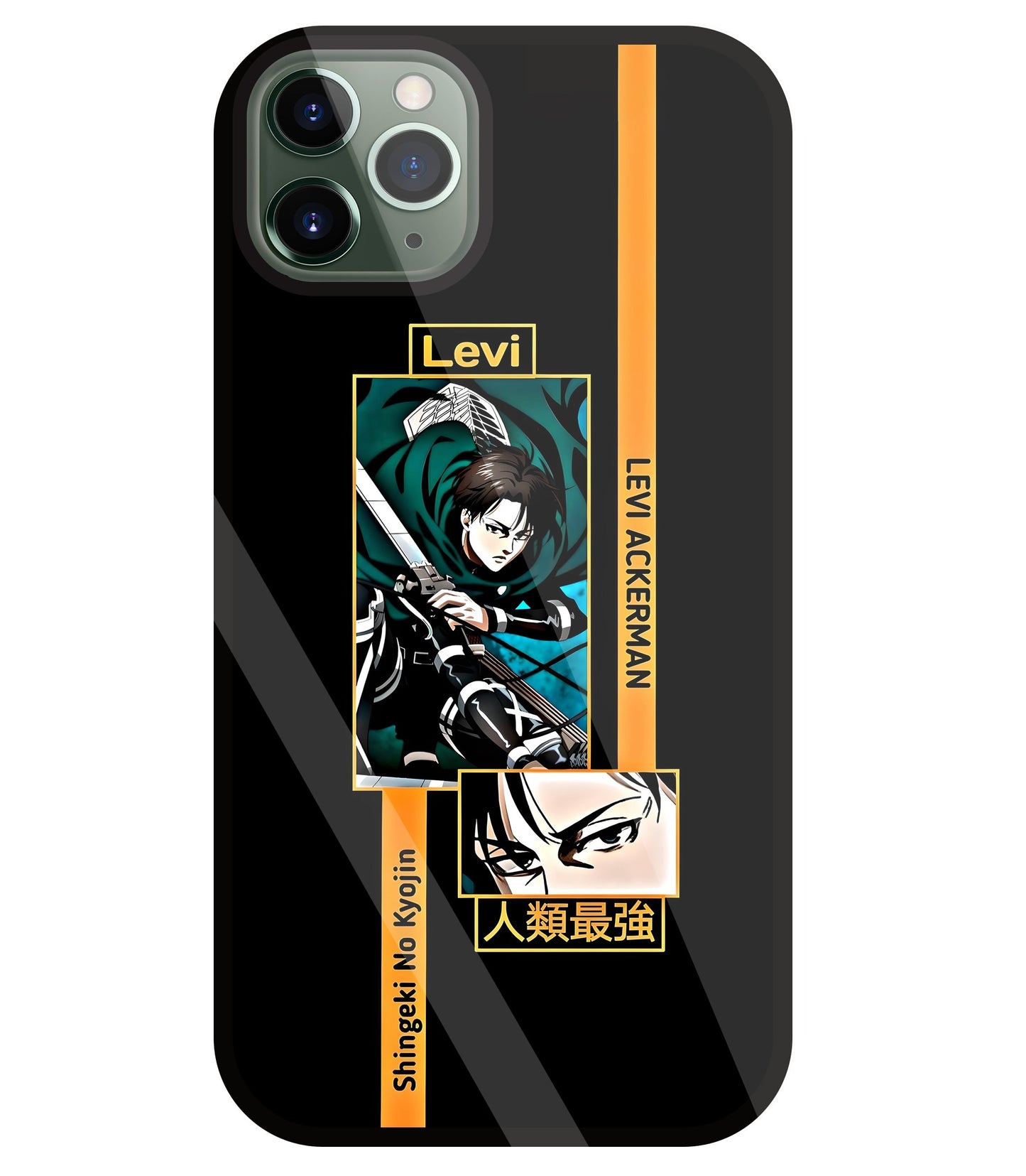 Levi Anime Glass Case For Apple iPhone 11 Pro Max