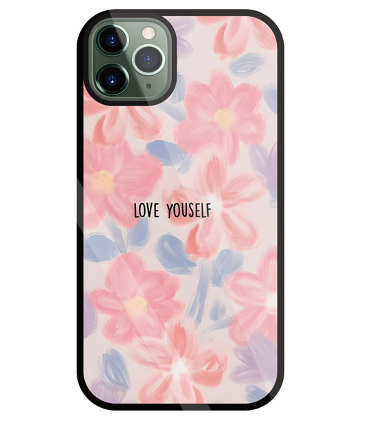 Love Yourself Glass Case For Apple iPhone 11 Pro Max