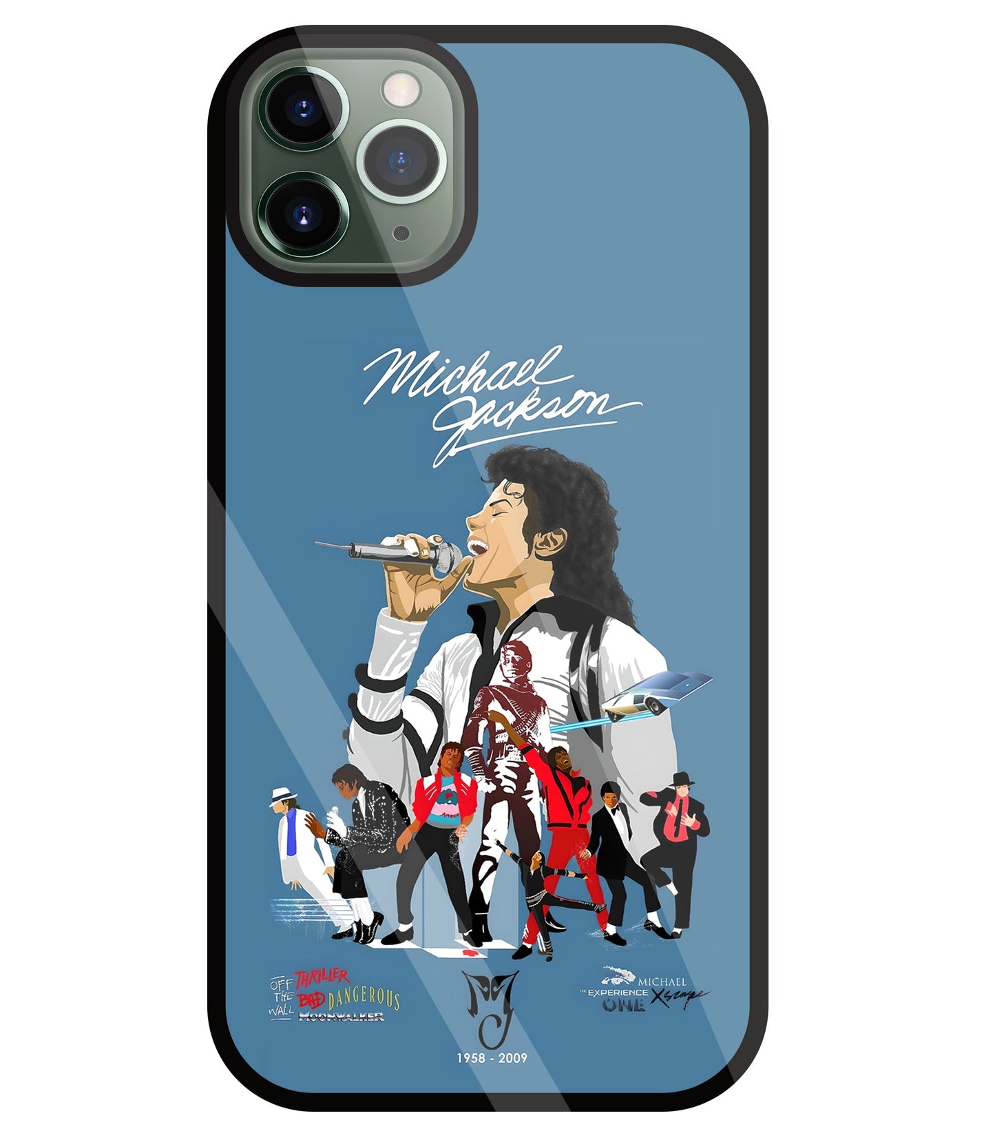 Michael Jackson Mashup Glass Case For Apple iPhone 11 Pro Max