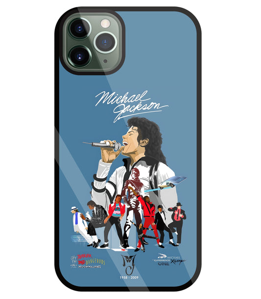 Michael Jackson Mashup Glass Case For Apple iPhone 11 Pro Max