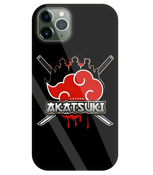 Naruto - Akatsuki Glass Case For Apple iPhone 11 Pro Max
