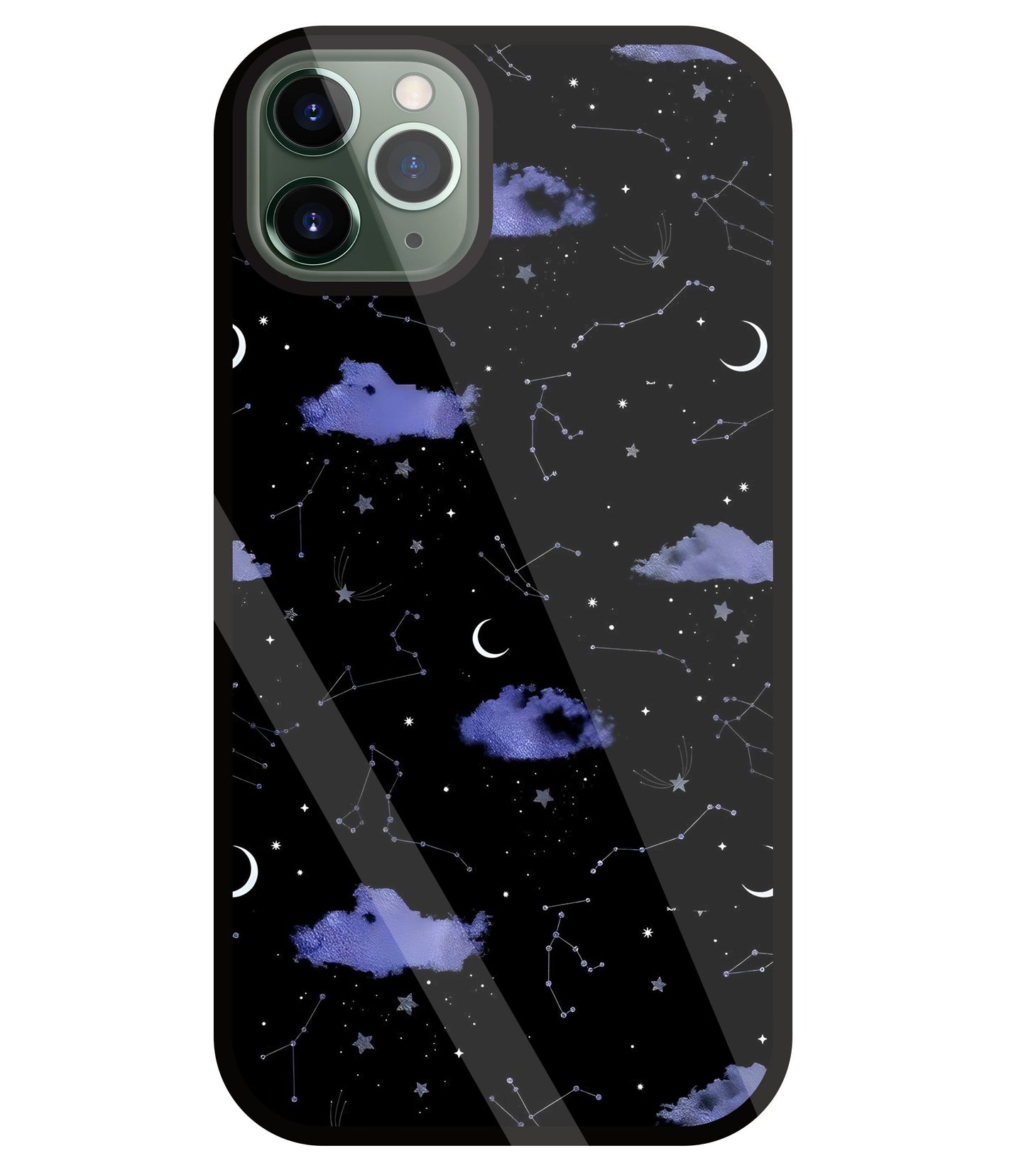 Night Sky Constellations and Stars Glass Case For Apple iPhone 11 Pro Max