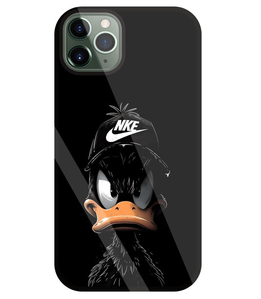 Nike Toon Duck Glass Case For Apple iPhone 11 Pro Max