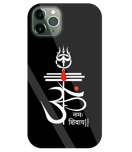 Om Namah Shivay White Glass Case For Apple iPhone 11 Pro Max