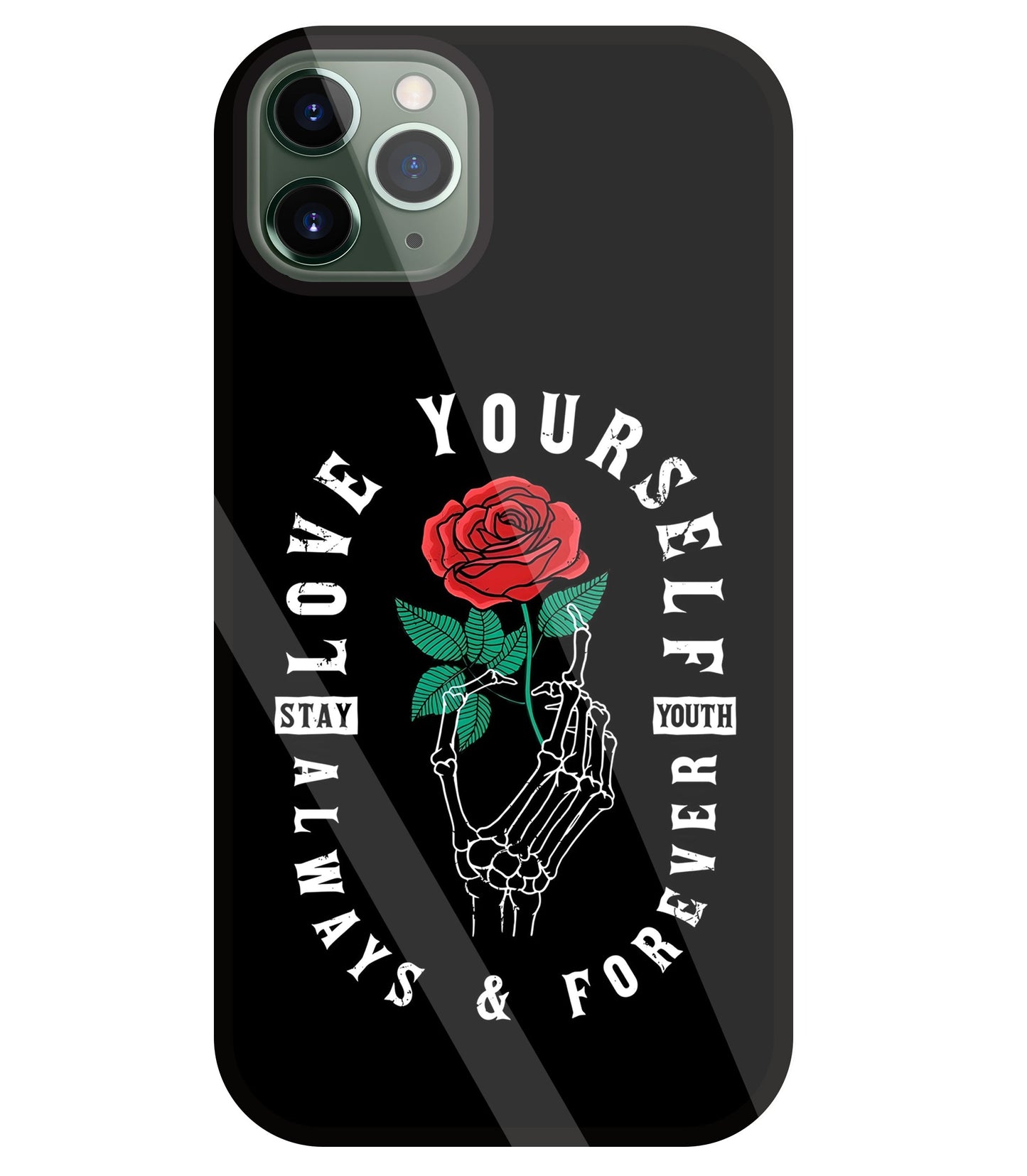Stay Youth Love Glass Case For Apple iPhone 11 Pro Max
