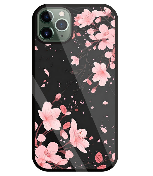 Summer Flowers Glass Case For Apple iPhone 11 Pro Max