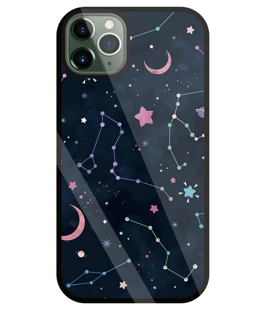 Symbol Of Stars Glass Case For Apple iPhone 11 Pro Max