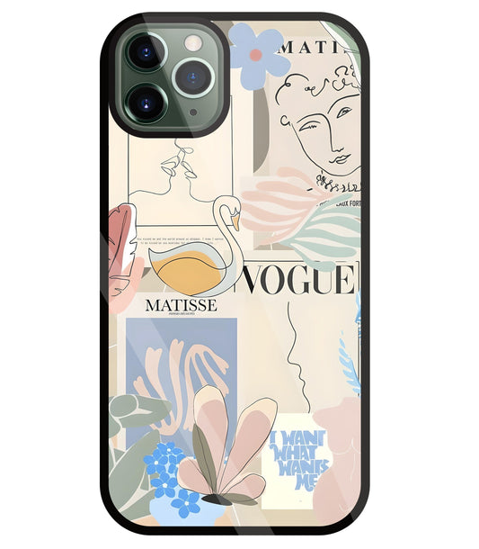 The Kiss Art Glass Case For Apple iPhone 11 Pro Max
