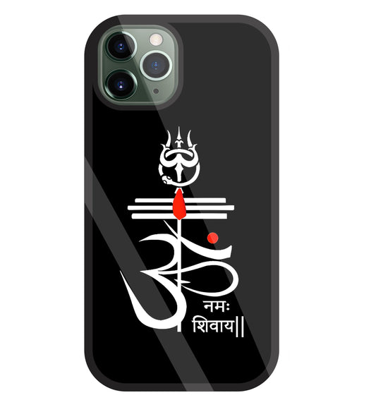 Om Namah Shivay White Glass Case For Apple iPhone 11 Pro