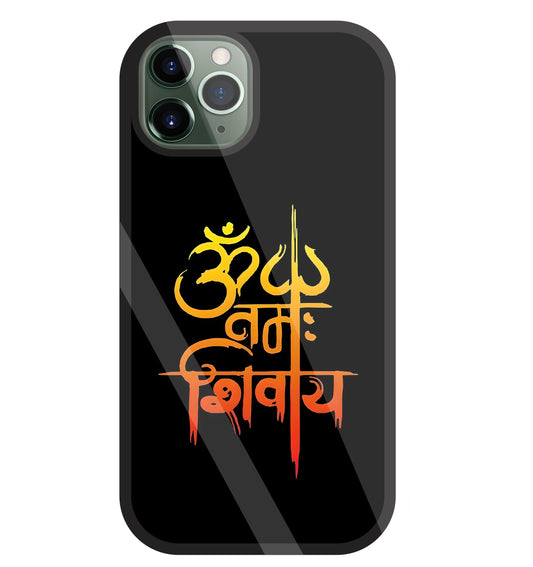 Om Namah Shivaye Glass Case For Apple iPhone 11 Pro