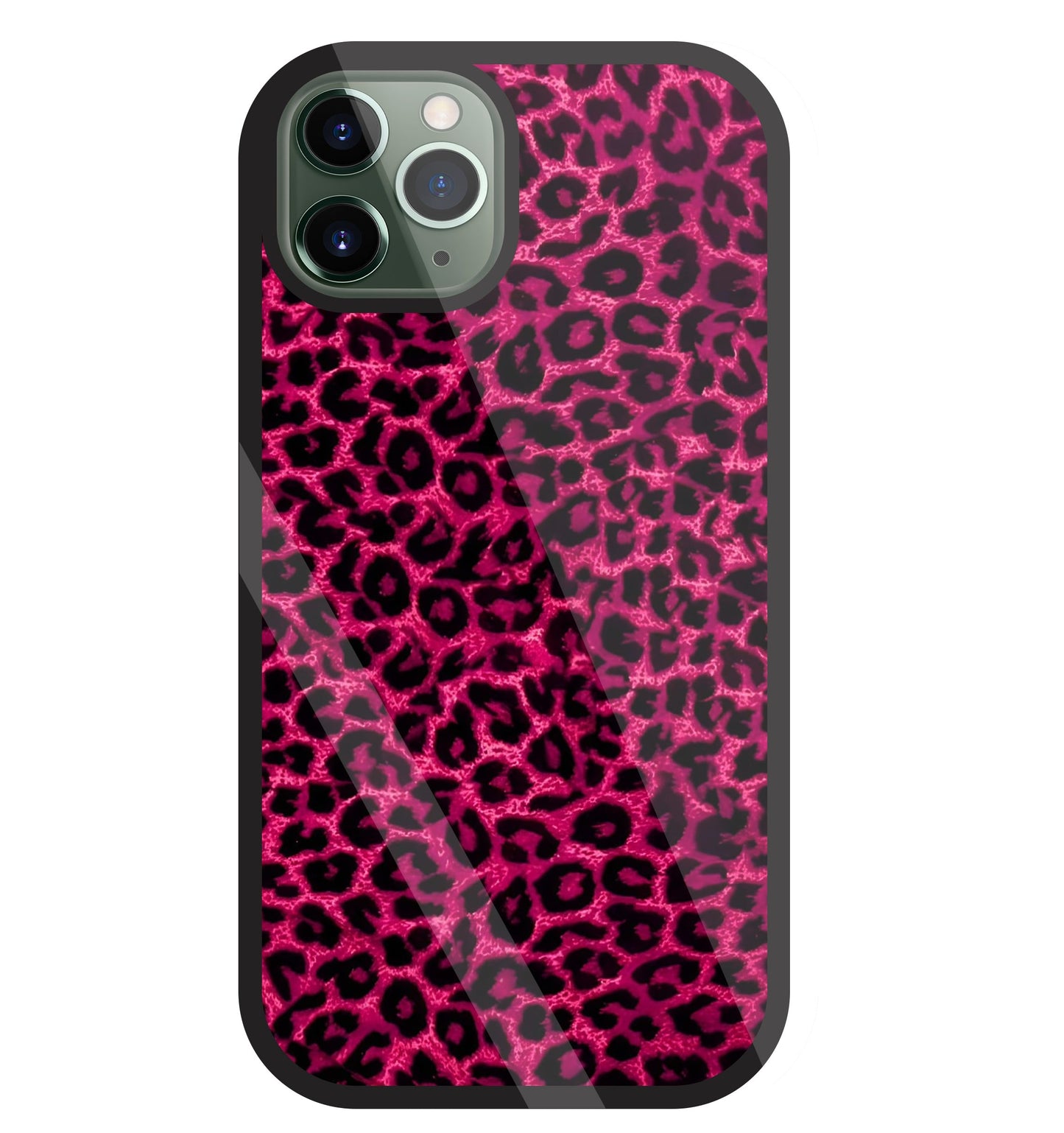 Pink Leopard Glass Case For Apple iPhone 11 Pro