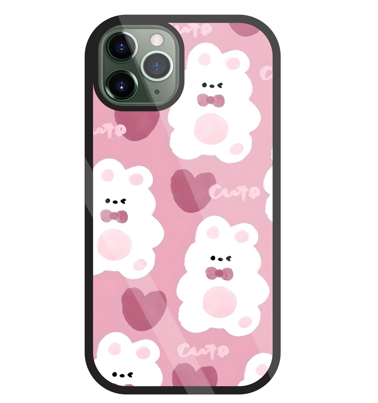 Rabbit With Heart Glass Case For Apple iPhone 11 Pro