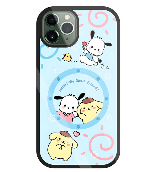 Sanrio Friends Glass Case For Apple iPhone 11 Pro