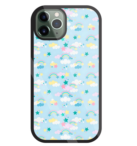 Small Rainbows Glass Case For Apple iPhone 11 Pro