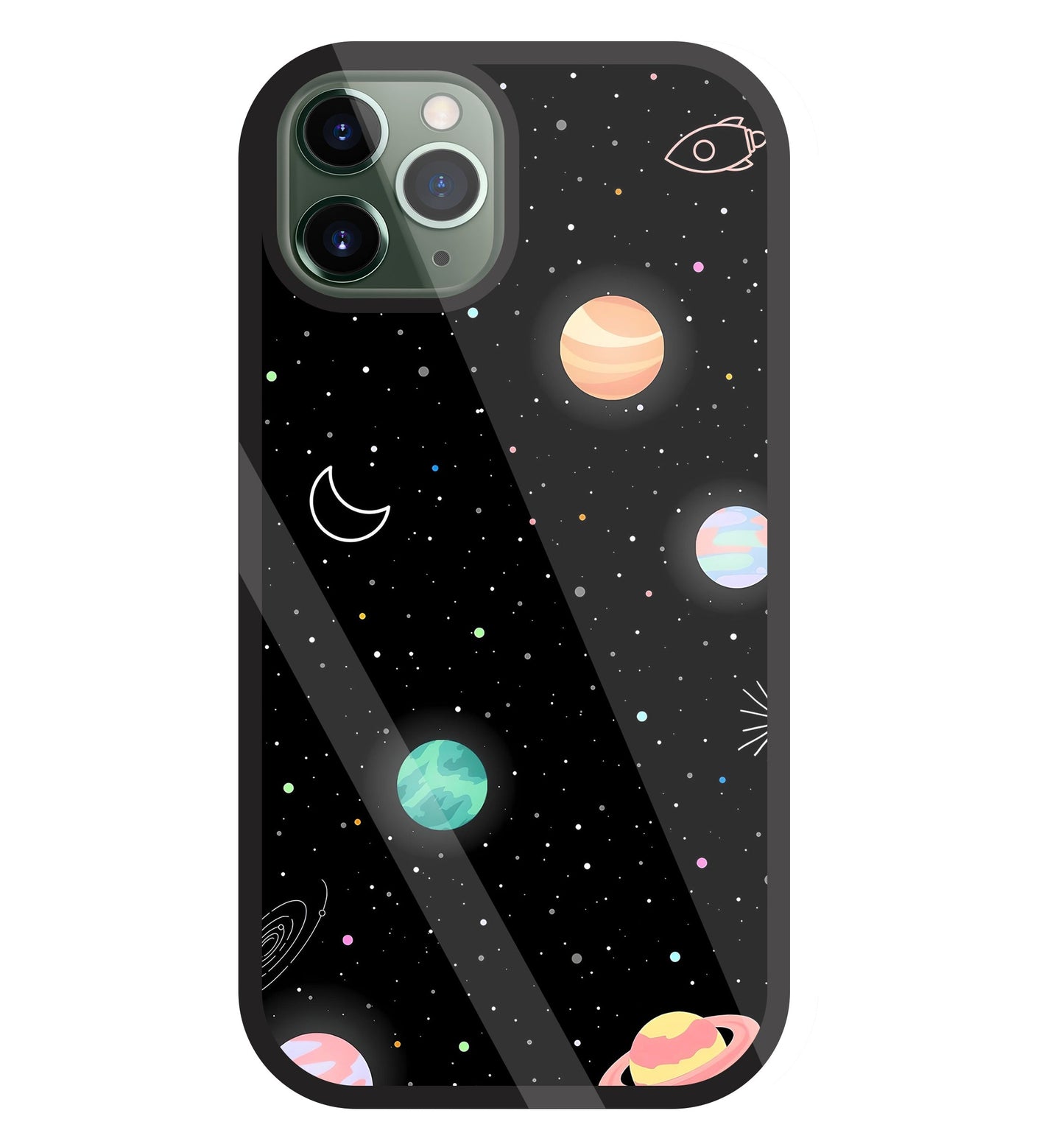 Space Galaxy Glass Case For Apple iPhone 11 Pro