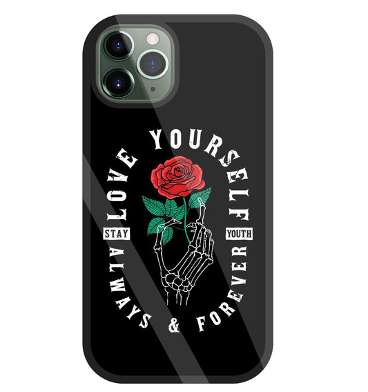 Stay Youth Love Glass Case For Apple iPhone 11 Pro