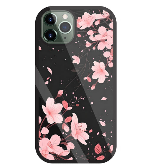 Summer Flowers Glass Case For Apple iPhone 11 Pro