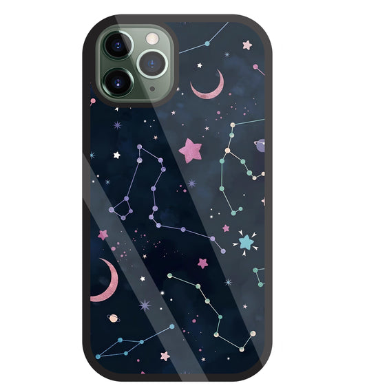 Symbol Of Stars Glass Case For Apple iPhone 11 Pro