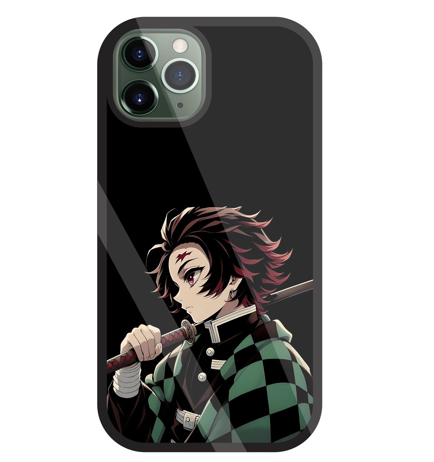 Tanjiro Kamado Glass Case For Apple iPhone 11 Pro