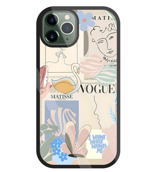 The Kiss Art Glass Case For Apple iPhone 11 Pro