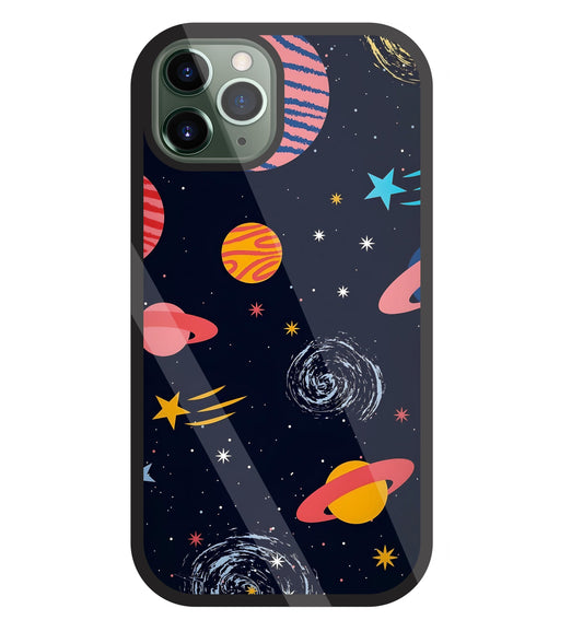 Universe In Space Glass Case For Apple iPhone 11 Pro