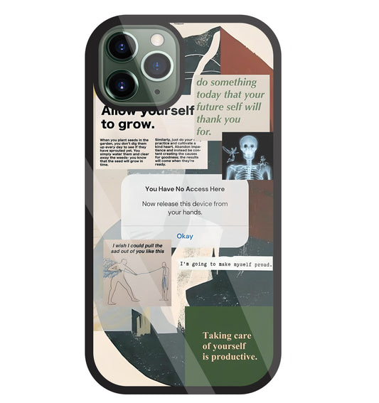 Yourself To Grow Glass Case For Apple iPhone 11 Pro