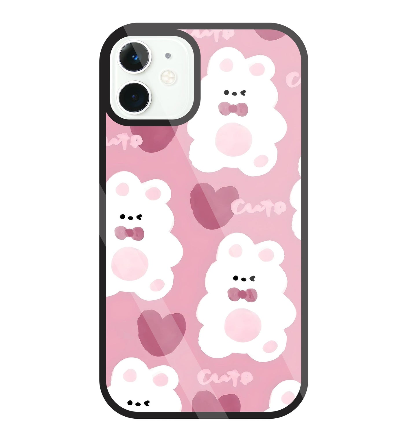 Rabbit With Heart Glass Case For Apple iPhone 11