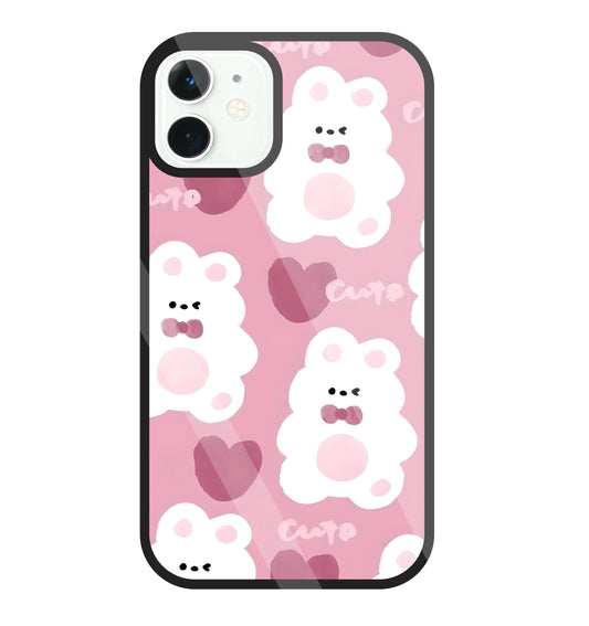 Rabbit With Heart Glass Case For Apple iPhone 11
