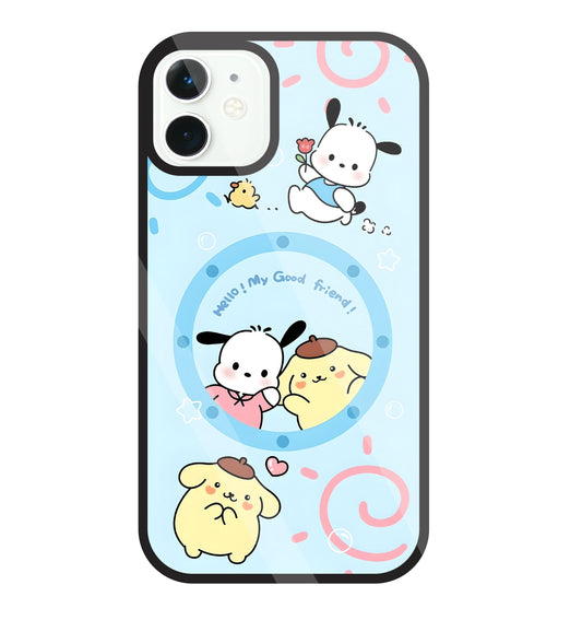 Sanrio Friends Glass Case For Apple iPhone 11