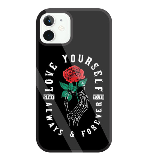 Stay Youth Love Glass Case For Apple iPhone 11