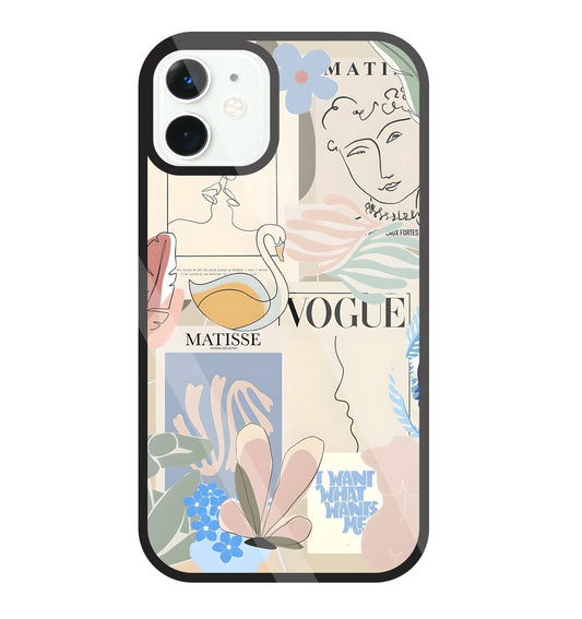 The Kiss Art Glass Case For Apple iPhone 11