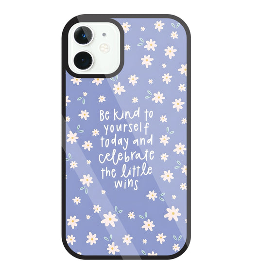 The Little Wine Flower Glass Case For Apple iPhone 11