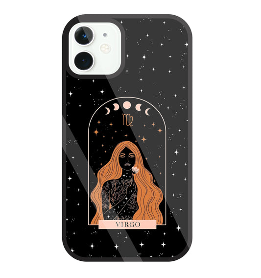 Virgo Black Glass Case For Apple iPhone 11