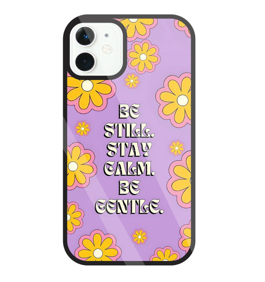 Yellow Flowers With Quotes Glass Case For Apple iPhone 11