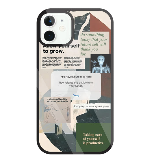 Yourself To Grow Glass Case For Apple iPhone 11