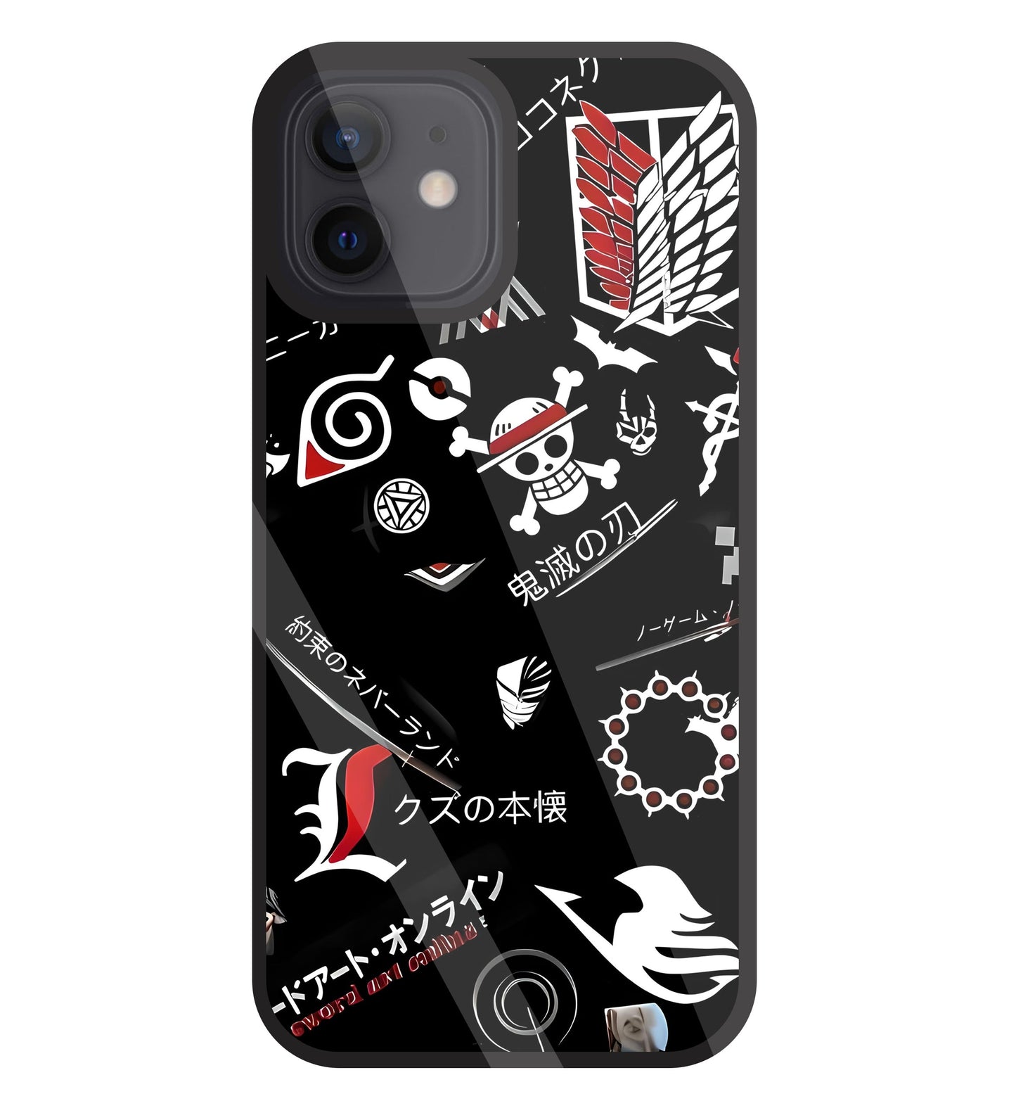 Anime Mashup  Glass Case For Apple iPhone 12
