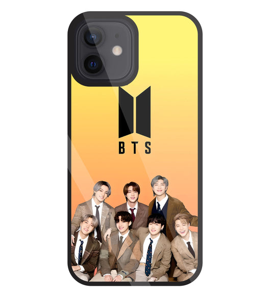 BTS Crew Glass Case For Apple iPhone 12
