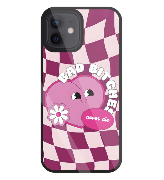 Bad Bitches Glass Case For Apple iPhone 12