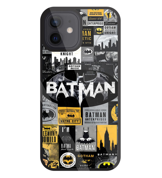 Batman Mashup Glass Case For Apple iPhone 12