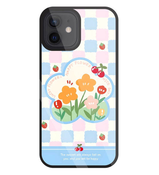 Cherry Blossom Glass Case For Apple iPhone 12
