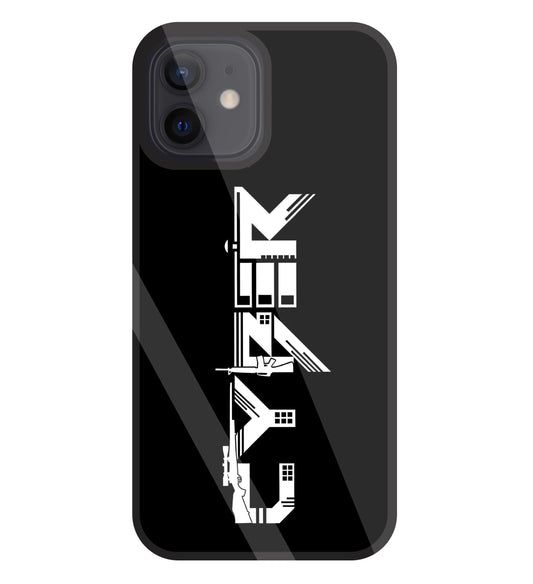 Cyber Gun Glass Case For Apple iPhone 12