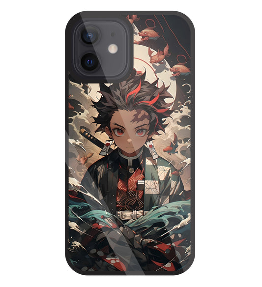 Demon Slayer Glass Case For Apple iPhone 12