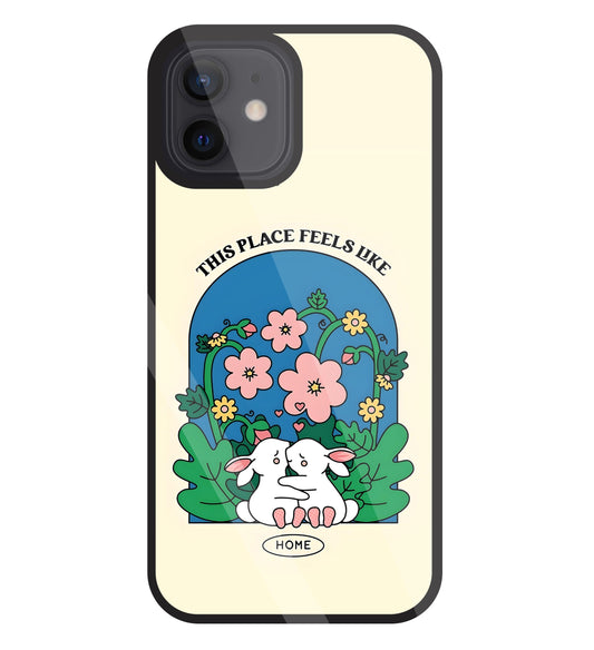 Feels Like Home Glass Case For Apple iPhone 12